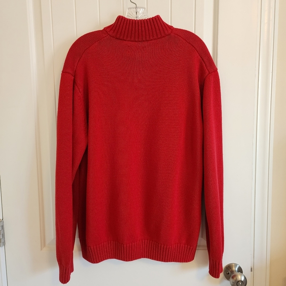 Chaps Red Sweater XL Vintage Holiday - Picture 10 of 11